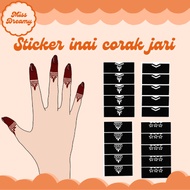sticker inai celup jari Viral Inai Celup sticker inai corak henna stiker inai celup capping henna in