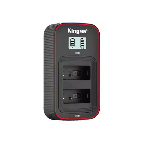 KingMa LP-E17 Battery LCD Dual Charger For Canon EOS RP 77D 850D 800D 760D 750D 200D II 200D M5 M6 M