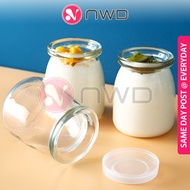 《 𝗞𝗨𝗡𝗖𝗜 𝗦𝗘𝗚𝗔𝗥 》 100/150/200ml Pudding Glass Bottle Yogurt Jar Container Bekas Kaca Puding 布丁玻璃瓶 NWD