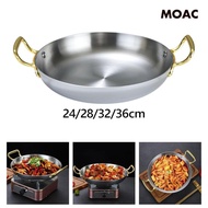 [ Korean Ramen Pot Kimchi Soup Pot Induction Cooker Gas Household Seafood Pot Stainless Steel for No