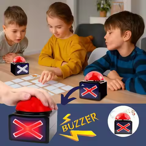 Game Button Buzzer Quick Answer Button Pressure Release Device Squeezing Sound Box Game Response Buz