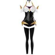 Anime Ahri Cosplay Costume Women Sexy Leather Bodysuit Suit