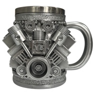 Personalized Engines Stainless Steel Mug 3D Car Engine Design Coffee Mug for Car Enthusiasts and Fan