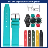 Premium Grade Fluororubber FKM 20mm 21mm 22mm for IWC PILOT´S WATCHES  Series  Diving Waterproof Qui