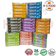 34g Halls Candy Extra Strong Mint / Mentholyptus / Honey Lemon / Blueberry Flavored Candy