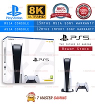 Disk Edition Playstation 5 / PS5 Playstation -  Support 8K Vision - New - 1 Year + 3 months Malaysia Sony Warranty - Ready Stock
