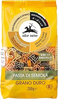Alce Nero Organic Tricolore Alphabet Pasta | Kids Favourite | Authentic Italian Pasta Taste & Textur