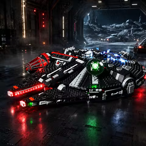 Hprosper 5V LED Lighting (No Model) For LEGO 75389 Star Wars The Dark Falcon Decorative Lamp With Ba