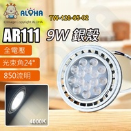 Aloha LED Confluence _ TW-120-65-02 _ Box Light Candle Light-AR111-9W-Natural Light 4,000K-Silver Sh