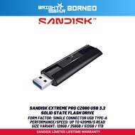 SANDISK Exterme Pro CZ880 USB 3.2 Solid State Flash Drive - 128GB/256GB/512GB/1TB