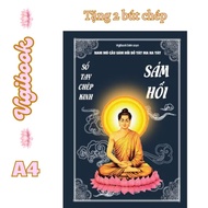 Notebook - Copying the Repentance Sutra - 86-page print, matte text, A4-sized thick paper, free 2 co