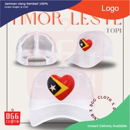 DGGCloth Topi Souvenir Negara Timor Leste - Topi Trucker Oleh Oleh Timor Leste
