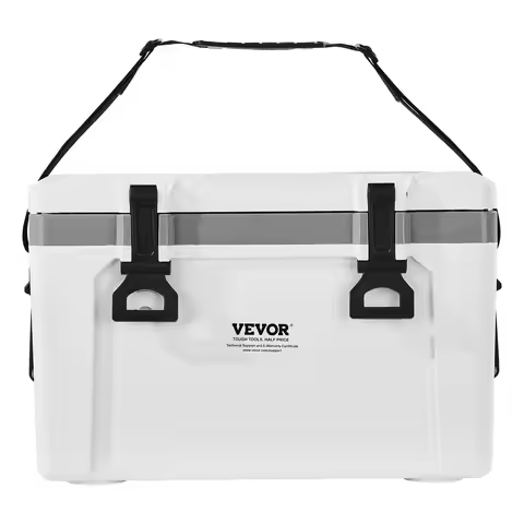 Portable Cooler 26 QT Insulated Hard Cooler 38 Can Capacity With Handles Strap