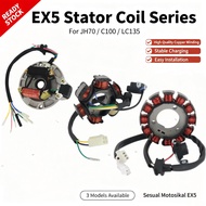Stator Coil For EX5 JH70 C100 LC135 Motorcycle Magneto Coil Copper Winding Replacement Spare Part
