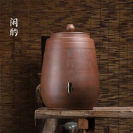 云南原礦建水紫陶水缸儲水家用茶室水龍頭抽水兩用天然凈水非紫砂