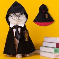 Cat dog cloak Harry Potter pet cloak Teddy small dog magic academy cos pet clothes tide 貓咪狗狗披風哈利波特寵物