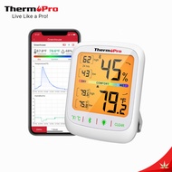 ThermoPro TP359 Digital Thermometer And Hygrometer With Bluetooth Check Data Via The App For 80 Mete
