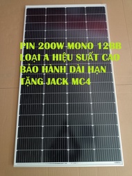 Tấm Pin Năng Lượng Mặt Trời SOYER SOLAR CHÍNH HÃNG CÔNG SUẤT 200W Mono 12BB-Tặng Rack MC4