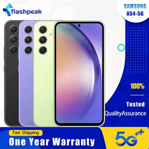 Original Samsung Galaxy A54 A546U A5460 5G Mobile Phone NFC 6.4" 128GB/256GB ROM 50MP+12MP+32MP Exyn