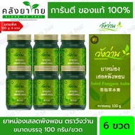 [แพ็ค 6 ขวด] ยาหม่องเสลดพังพอน วังว่าน 100 กรัม  Saled Pangpon Balm Wangwan Brand พร้อมส่ง