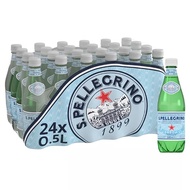 San Pellegrino Sparkling Mineral Water 500 ml (PET) น้ำแร่อัดแก๊สธรรมชาติ ขนาด 500 ml ขวดพลาสติก 24 