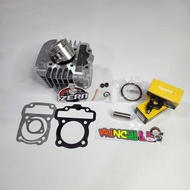 เสื้อสูบ + ลูกสูบ 54 WAVE110i 2009-2020 + แหวน + ปะเก็น + หัวฉีด 6รูJ 125CC ชุดใหญ่ช่างเซิน ไม่ต้องร