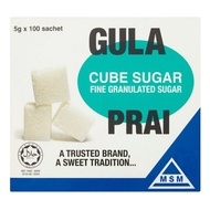 Gula Prai Cube Sugar 100 Sachet x 5g
