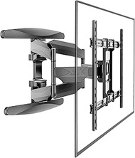 Large TV Wall Mount for Screens, 55-85 cm, Swivel and Tilt, Dual Arm TV Wall Mount VESA Max 600 x 40