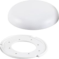 Heidemann 43175 District Box for Ceiling (Diameter 100 mm) - White, Plastic, Not Waterproof