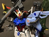 EG 1/144 Perfect Strike Gundam 完美突擊高達【上色完成品】Entry Grade Strike + Gunpla 01 (Aile Striker) + Gunpla 0