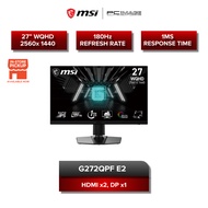 MSI G272QPF E2 27"/ 2560X1440 / 1MS / WQHD / 180HZ / RAPID IPS / HDR / FLAT GAMING MONITOR