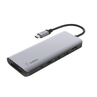 Belkin ฮับมัลติพอร์ต CONNECT Hub USB-C3.1 7-in-1 Multiport Hub USB C PD 100W สำหรับ Windows MAC AVC0