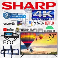 SHARP 70Inch 4K UHD Android TV - 4TC70CK3X