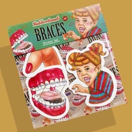 牙套女孩防水貼紙組