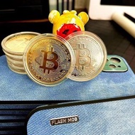 🔥 高顏值比特幣紀念幣 🔥 仿金 BTC 紀念章 / 收藏工藝品 / 創意禮物 🔥 High-Quality Bitcoin Commemorative Coin 🔥 Gold-Plated BTC 