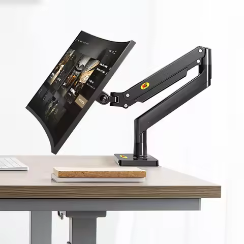 Gas Spring Arm 22-40 inch Curved Arc Screen Desktop Monitor Holder 360 Rotate Monitor Mount Arm G40 