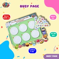 FUNIAKIDS-BUSY PAGE EDUCATIONAL TOYS FOR CHILDREN 2 3 4 5 YEARS MONTESSORI THEME TO LEARN TO CAKE AB