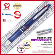 Pilot Dr. Grip Multifunction Pen with Pencil (4+1) - 0.7mm (F) - Navy Blue / Dr Grip / {ORIGINAL} / 