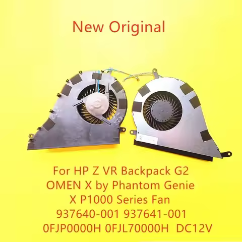 FORNew Original Laptop CPU Cooling Fan For HP Z VR Backpack G2 OMEN X by Phantom Genie X P1000 Serie