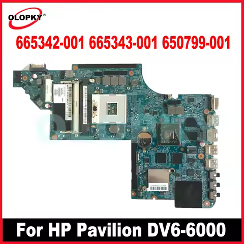 665342-001 665343-001 650799-001 Motherboard for HP Pavilion DV6-6000 DV6T-6000 Laptop Motherboard H