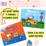 Maisy Busy Book Quiet Book DIY Busy Book 8 themes Color Shape Shopping Lists For 1-5 Years Old