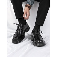 Men's leather shoes, British style business casual formal shoes, and elevated wedding men's shoes