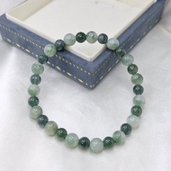 濃綠飄花設計款 手串 手珠 珠串 | 天然A貨翡翠