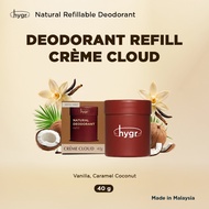 [Hot selling products]hygr Natural Refillable Deodorant Stick - Creme Cloud (40g)