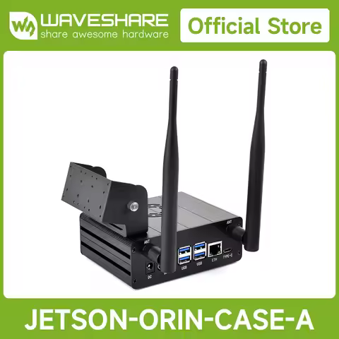 Waveshare Jetson Orin Case , With Camera Holder, Mini-Computer Case Suitable For Jetson Orin Nano An