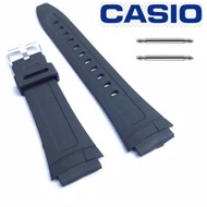 HITAM Watch STRAP AW-80 AW-81 AW-82 AW80 AW81 AW82 COLOR BLACK FREE 2 PEN