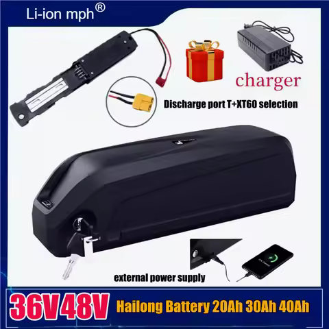 Hailong 18650 battery pack 48V 36V 17.5Ah20Ah40AH octagonal tsdz2b 18650.00 high-power lithium batte