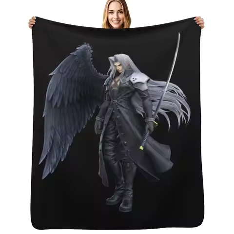 Sephiroth Smash Render Essential T-Shirt Throw Blanket sofa bed Thermals For Travel Cute Moving Blan