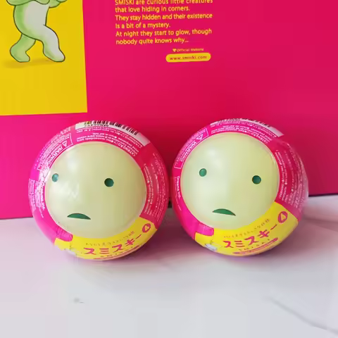 New Sonny Angel SMISKI Strap Accessories 4 Glow in The Dark Blind Box Twist Ball Desktop Keychain Va