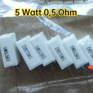 0.5OHM 5WATT R CHALK RESISTOR 0.5OHM 5W 0.5 OHM 5 WATT RESISTOR